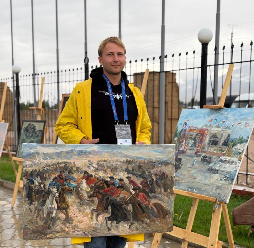 Alaman-Ulak on Canvas: How a Young Artist Introduces the World to Kyrgyzstan